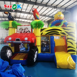 Casa <span class=keywords><strong>de</strong></span> rebote inflable para adultos, casa <span class=keywords><strong>de</strong></span> rebote comercial con tobogán <span class=keywords><strong>de</strong></span> agua - Product Image 2