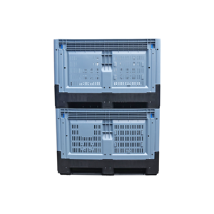 QS Heavy Duty Caja de plástico plegable grande Caja de palés de plástico móvil apilable - Product Image 2
