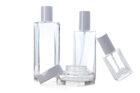 Emballage cosmétique personnalisé de 100ml 120ml flacon en verre de fond de teint liquide pompe sérum lotion vide brillant avec pompe