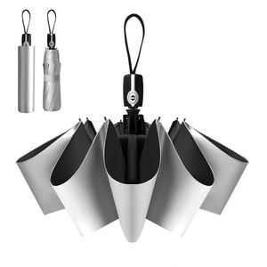 Paraguas con Recubrimiento Plateado para Sol y Lluvia, Protección UV, Personalizado con Logotipo, para Regalos Corporativos, Regalos de Bienvenida, Regalos para Equipos - Product Image 1