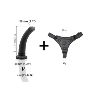 Weibliche und lesbische Produkte für Erwachsene Tragbare Silikon Strapon Dildo Höschen Weiche männliche Homosexuell Sexspielzeug - Product Image 2