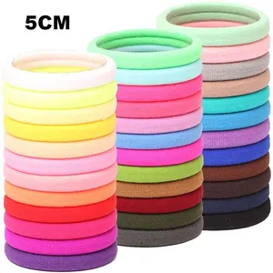 CUSTOMIZE All-match FashionHair Colour Seamless Cute Elastic 2-10CM Hair Tie Daily Life Basic Rubber Band For Girls Women