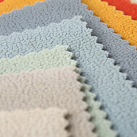 Tissu d'ameublement en similicuir PU texturé mat à bulles, base en tricot de polyester pour canapé et chaise de salle à manger