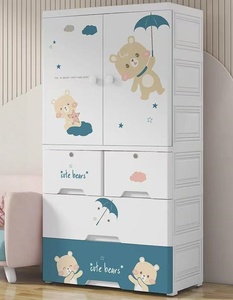 <span class=keywords><strong>Armario</strong></span> de alta capacidad para niños con dibujos animados, <span class=keywords><strong>armario</strong></span> de almacenamiento duradero de plástico para niños con <span class=keywords><strong>cajones</strong></span> para guardería - Product Image 5