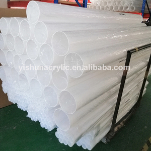 Yishun nhà máy bán buôn Milky trắng màu nhựa acrylic ống/Opal trắng <span class=keywords><strong>PMMA</strong></span> ống tròn cho chiếu sáng hiển thị - Product Image 3