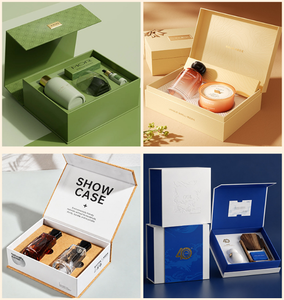 Caja de regalo magnética plegable con impresión personalizada para exhibición minorista de muestras o sobres de cosméticos. - Product Image 6