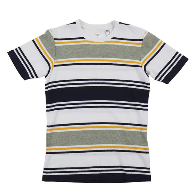 New design high quality custom fashionable polo t shirts with stripes printed