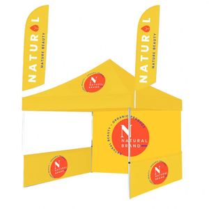 Carpa Plegable Portátil de Aluminio 10x10 con Impresión Digital, Toldo para Fiestas, Eventos al Aire Libre, Gazebo para Ferias Comerciales - Product Image 2