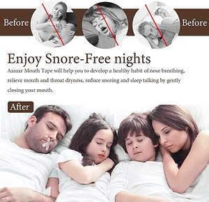 Parches Nasales Anti Ronquidos, Tiras Bucales para Dormir, Cinta Bucal para Dormir para una Mejor Respiración Nasal - Product Image 5