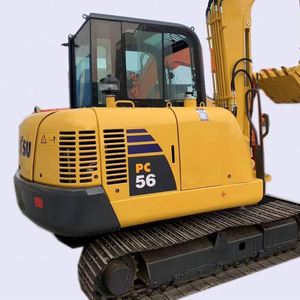 Miniexcavadora Komatsu PC56 Original de Segunda Mano, 5 Toneladas, Usada, Fabricada en Japón, Embalaje EPR Francia - Product Image 1