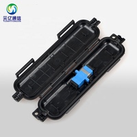 Caja de Protección de Fibra Óptica Directa de Fábrica para Empalme por Fusión de Cable de Bajada SC LC para FTTH, 1 Entrada 1 Salida