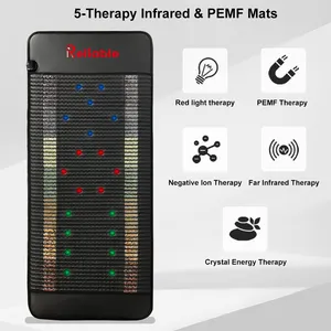 70*170 biophoton matratze chakra matratze 7 edelstein pemf matratze tragbare pemf therapie matratze