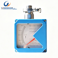 Rotámetro de Tubo Metálico DN50, Medidor de Flujo de Gas de Área Variable, Medidor de Flujo de Aire Industrial con Brida de Acero Inoxidable SS304