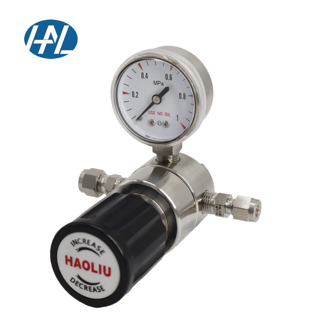 Stainless Steel Pneumatic Back Pressure Regulator with Control Structure for Laboratory Gas Pressure and General Use