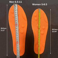 Semelles intérieures 4D confort nuage, mousse à mémoire de forme souple, soutien de la voûte plantaire, soulagement de la douleur au pied, réduction de la fatigue, matériau PU anti-odeur