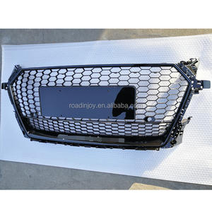 Grille de capot avant en nid d'abeille noire pour <span class=keywords><strong>Audi</strong></span> <span class=keywords><strong>MK3</strong></span> <span class=keywords><strong>TT</strong></span> 2016 2017 2018 2019 2020 noir brillant pour style de voiture TTRS - Product Image 6