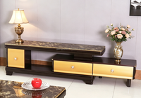Vente directe usine : Ensemble meuble TV et table basse, style moderne et minimaliste, pour salon, meuble multimédia et d'appoint sur pied
