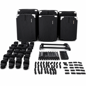 Set di Valigie OEM ODM di Lusso in ABS Leggero, Moderno con Manico Morbido, 4 Ruote, Impermeabile in Poliestere, 6 Pezzi Resistenti per <span class=keywords><strong>Viaggi</strong></span> d'Affari - Product Image 4