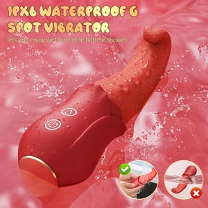 Vibrador de Lengua con 10 Modos de Vibración para Punto G, Dildo Rosa, Juguetes Sexuales, Caja de Juguetes Sexuales para Mujeres, Juguetes Anales y para Pezones - Product Image 6