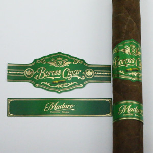 Custom Private <b>Logo</b> Gold Foil Printing Embossing Metal Packaging Cigar Band Rings Label <b>Stickers</b> - Product Image 2