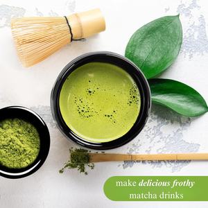 Venta caliente Matcha Bowl Tea Accessories Set 100 Prong Whisk Bamboo Spoon Matcha Starter Kit para la ceremonia del té empaquetada en bolsa - Product Image 3