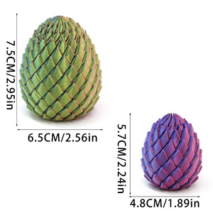 AJB Giocattolo Antistress Stampato in 3D, Uova di Drago Spirali, Giocattolo Rotante per Concentrazione e Riduzione dell'Ansia, Giocattolo Tascabile - Product Image 4