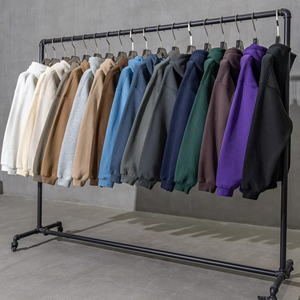 Autumn Solid Color Casual Oversized Loose Plus Size Thickened Hoodie Men <b>Fleece</b> Lined Hooded Sweatshirt 100% Cotton Warm - Product Image 3