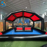 Bar aquatique gonflable commercial en PVC avec une capacité de 300 kg, installation facile pour les fêtes et événements en plein air