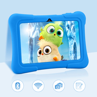 Tablette pour enfants 7 pouces 2021 Nouvelle génération Allwinner A100 Quad Core Android 11 Étui en silicone Standard Éducatif Enfants Tablettes Wifi