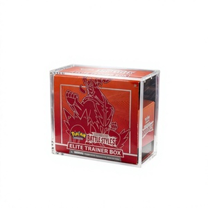 Battle Styles Pokemoned Elite Trainer Box Acrylic <b>Display</b> <b>Case</b> for Card Storage Collection - Product Image 1