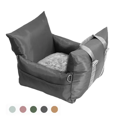 Lit de siège d'auto imperméable pour chien Lits de luxe souples pour chien Sac de transport pour animaux de compagnie Siège d'auto pour animaux de compagnie LOGO personnalisé Produits pour chiens de créateur