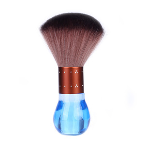 Crystal Handle Soft Bristle Hair <b>Brush</b> Blue And Pink Oval Shape For Hair Care Styling - Product Image 5