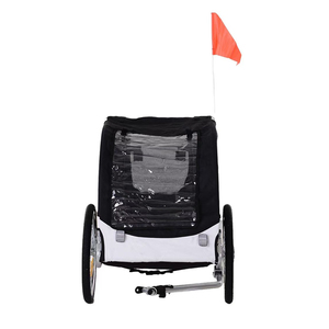 <span class=keywords><strong>Remorque</strong></span> de <span class=keywords><strong>vélo</strong></span> pliable pour chien, noir et blanc, suspension, charge utile 20 kg, 135L*59W*95Hcm - Product Image 5