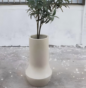 <span class=keywords><strong>Maceta</strong></span> de arcilla de magnesio moderna Simple de lujo ligera decoración del hogar de fondo ancho de <span class=keywords><strong>cilindro</strong></span> recto - Product Image 1