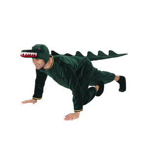 Disfraz de cocodrilo para hombre adulto con sombrero para fiesta de Halloween y juegos de rol - Product Image 3