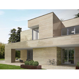 Açık pamuk taşı dekoratif dış kaplama travertin taş duvar döşeme tuğla duvar paneli traverten kiremit - Product Image 6