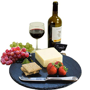 D25cm Offre Spéciale Personnalisé <span class=keywords><strong>Restaurant</strong></span> Assiettes Vaisselle Ronde plateau <span class=keywords><strong>de</strong></span> <span class=keywords><strong>Fromage</strong></span> D'ardoise - Product Image 6