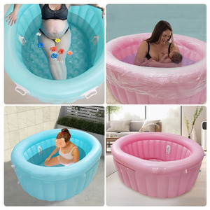 Piscine <span class=keywords><strong>de</strong></span> <span class=keywords><strong>naissance</strong></span> gonflable blanche OEM avec <span class=keywords><strong>coussin</strong></span> <span class=keywords><strong>de</strong></span> siège et poignées - Product Image 4