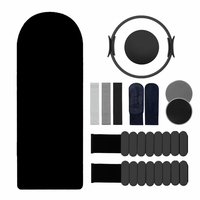 Logo personnalisé noir Pilates accessoires pour femmes tissu bandes de butin noyau curseur Pilates Yoga balle anneau Yoga cercle Pilates Kit