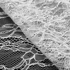 Tissu en dentelle festonnée brodée GCW-L240703-011 pour robes de soirée, largeur large, tulle léger - Product Image 3