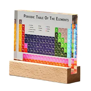 HD UV PrintingChemistry severler hediye akrilik periyodik tablo ile elementlerin şeffaf akrilik periyodik tablo chemic