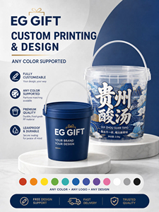 Gobelet en plastique de qualité alimentaire avec poignée et couvercle, jetable, grande capacité, pour fruits, thé, bubble tea, à emporter - Product Image 5