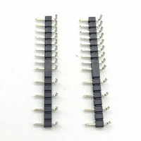 Conector de Clavija de Latón de Tipo Angular de Fila Única Macho con Paso de 2,54 mm para Aplicaciones de Placa a Placa de PCB