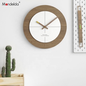 Reloj de Pared Redondo Decorativo de Madera Silencioso Sin Tictac EMITDOOG, Reloj de Pared de Cuarzo de Calidad que Funciona con Pilas, Estilo Vintage Rústico Campestre - Product Image 6