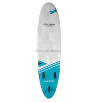 Planche à pagaie gonflable tout-terrain portable en PVC/EVA, finition brossée, 7,9 kg, légère, sûre pour les lacs et les rivières, unisexe