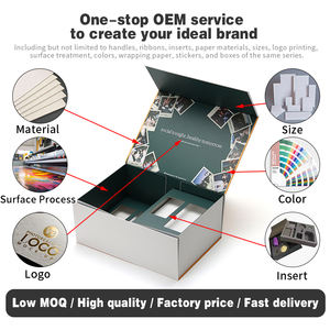 <span class=keywords><strong>Caja</strong></span> de Regalo Magnética Rígida Plegable con Diseño de Dos Colores e Impresión Interior para Productos de Suplementos de Marca Premium, Embalaje Exterior - Product Image 2