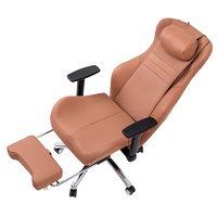 Fauteuil de massage ergonomique haut de gamme en cuir PU, pliable, pour le cou, le dos et les fesses, idéal pour le bureau