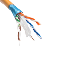 Kabel Cat6 FTP KARENDA Daya Tahan Tinggi 23AWG Tembaga Murni 305M Pelindung Foil CMR 250MHz 10Gbps 4 Pasang Jaringan LAN Bulk