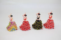 Figurine de danseuse en résine - Article décoratif de jardin coloré et très populaire, artisanat créatif en résine, perroquet