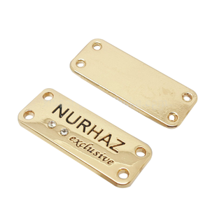 Placa de metal de latón antigua personalizada para mujer, bolso, monedero, placa de metal - Product Image 6